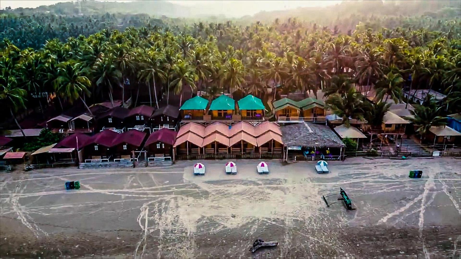 Hotel Om Sai Beach Huts Agonda Esterno foto